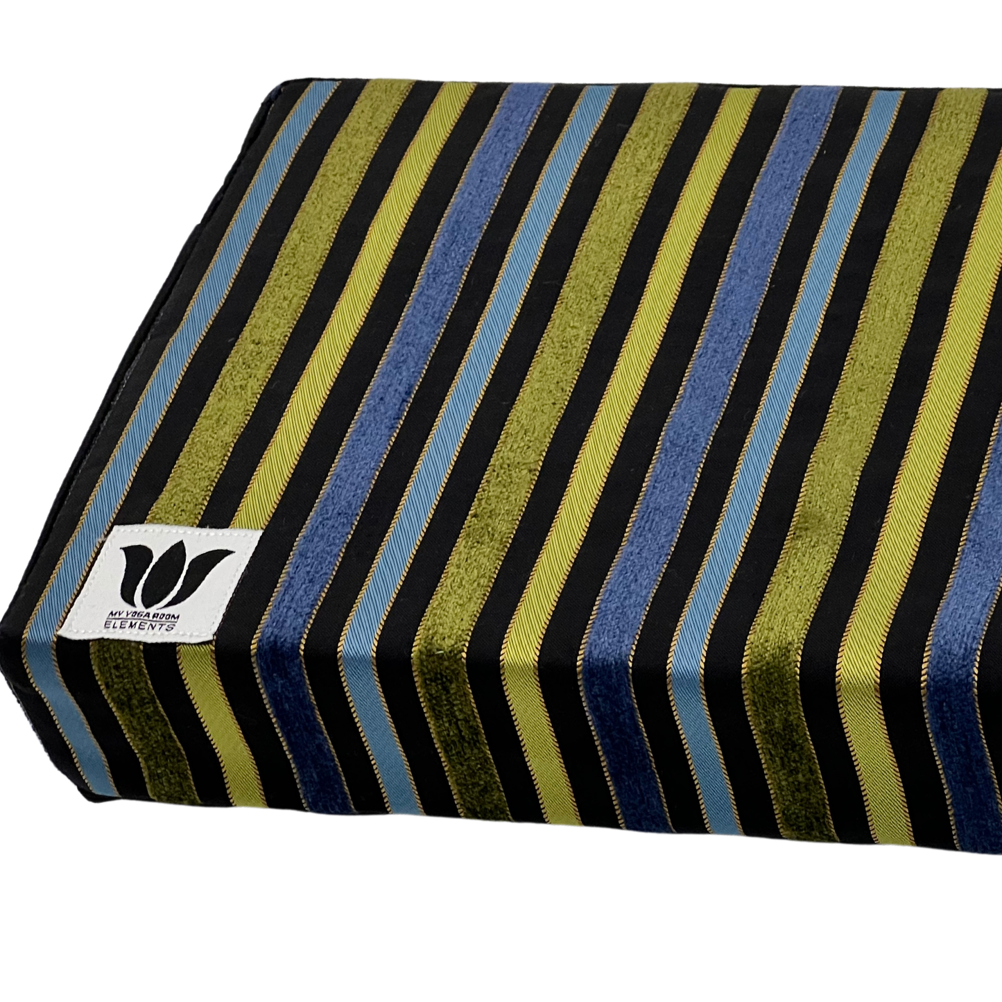 Covered Yoga Block | Blue Stripe