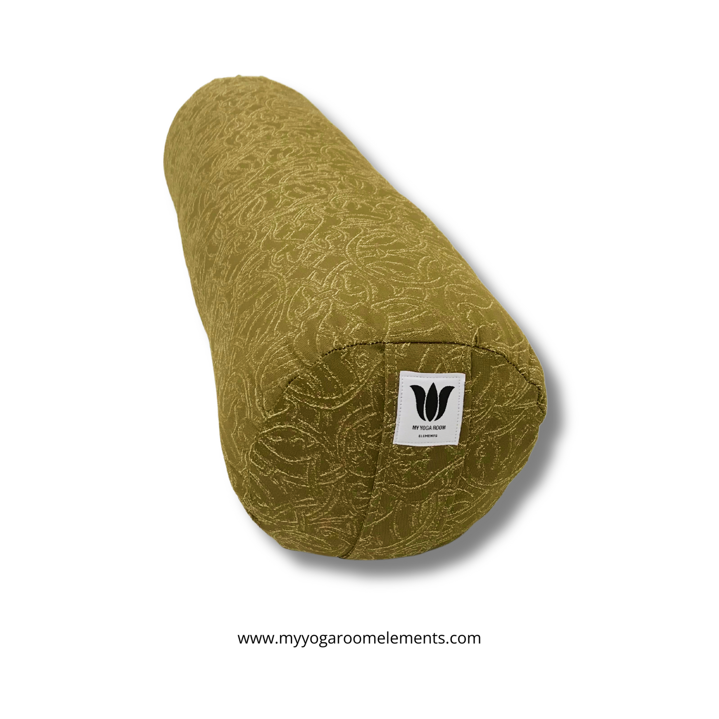 Round Yoga Bolster | Gold Script