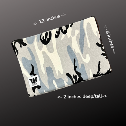 Covered Yoga Block | Grey Camo