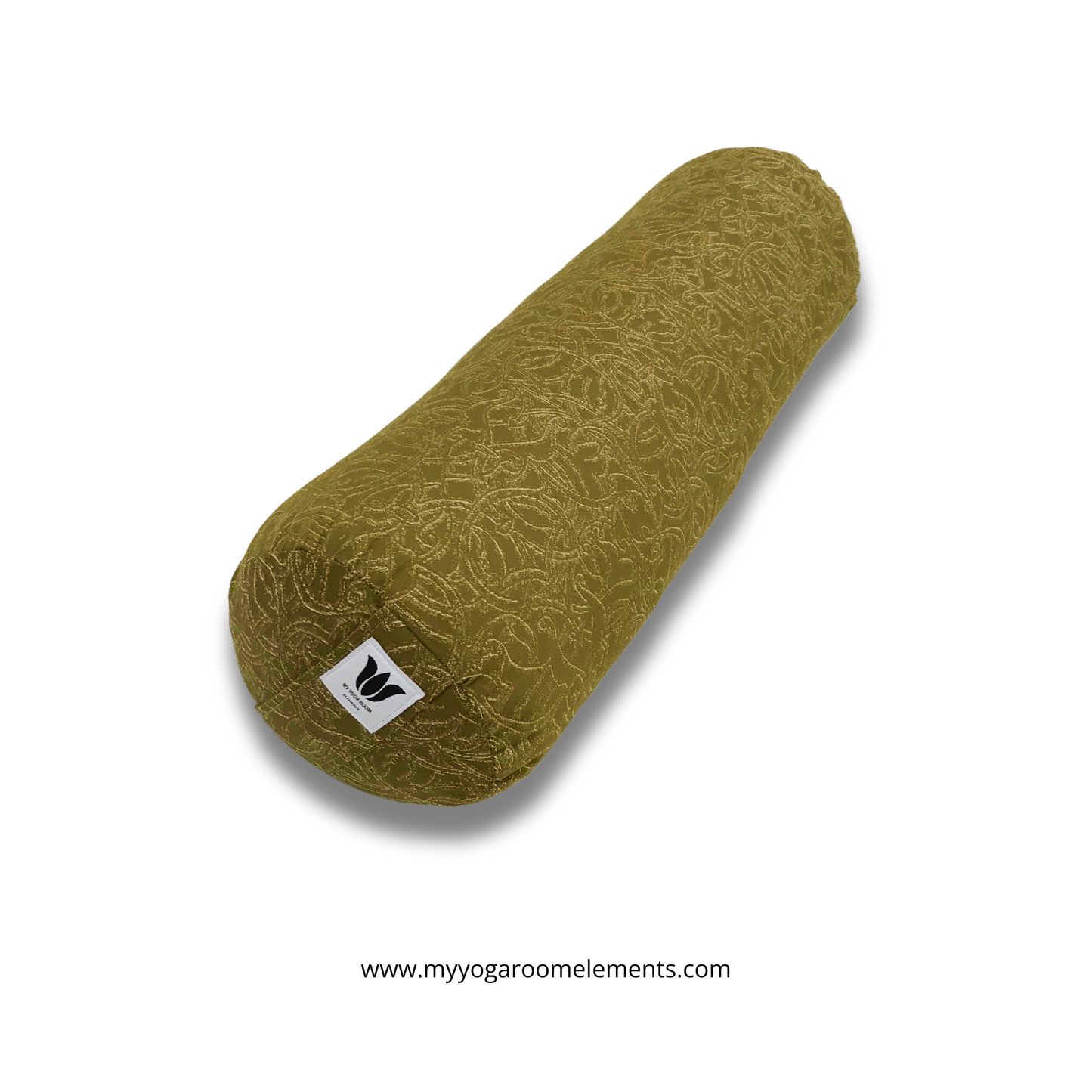 Round Yoga Bolster | Gold Script