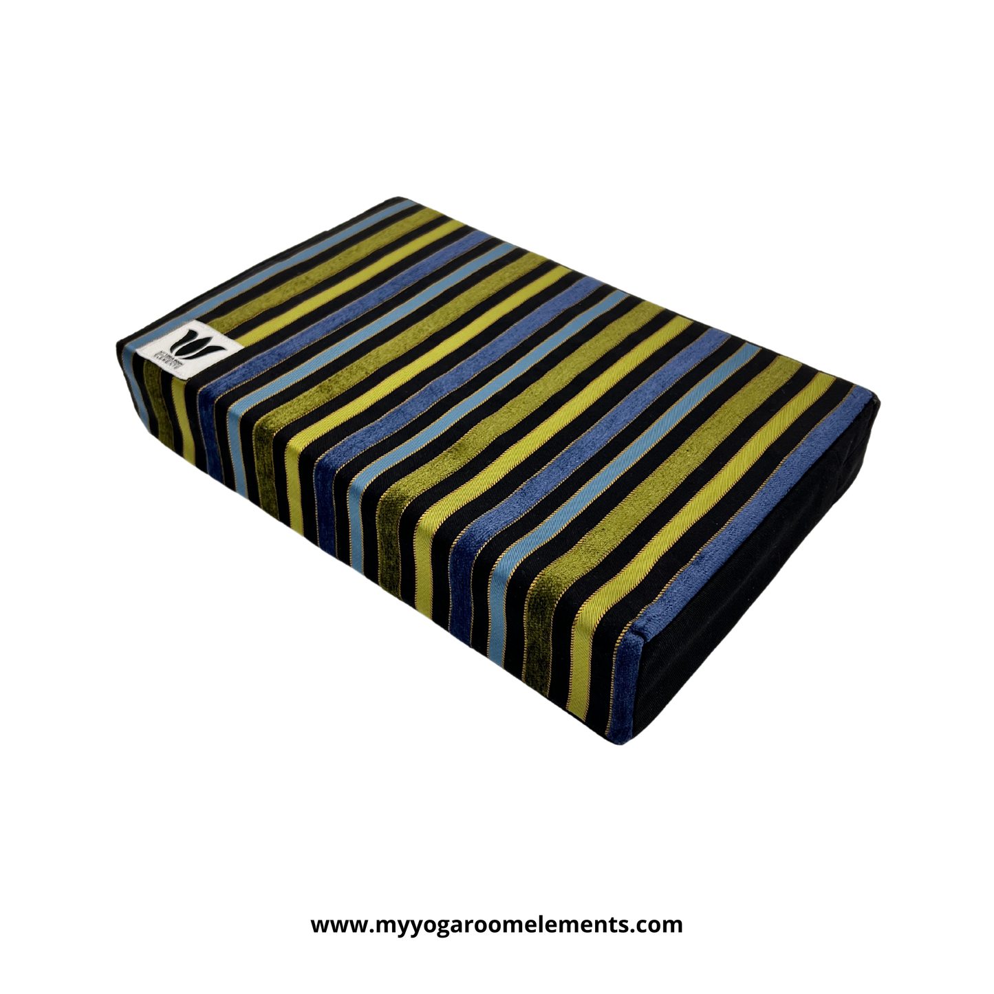 Covered Yoga Block | Blue Stripe