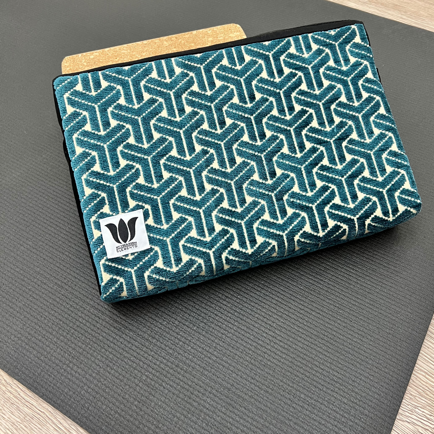 Covered Yoga Block | Turquois Modern