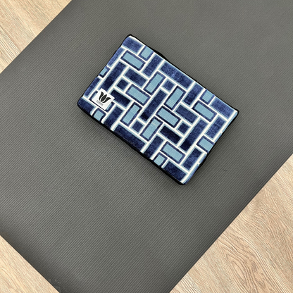 Covered Yoga Block | Blue Square