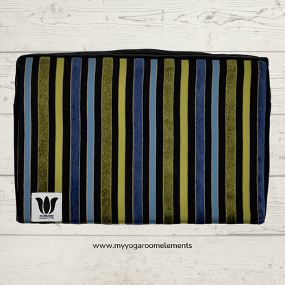 Covered Yoga Block | Blue Stripe