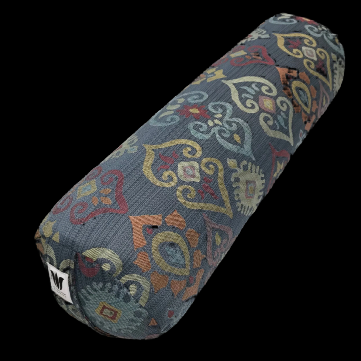 Round Yoga Bolster | Blue Slate