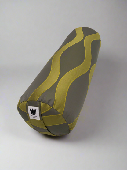 Round Yoga Bolster | Grey Gold Modern