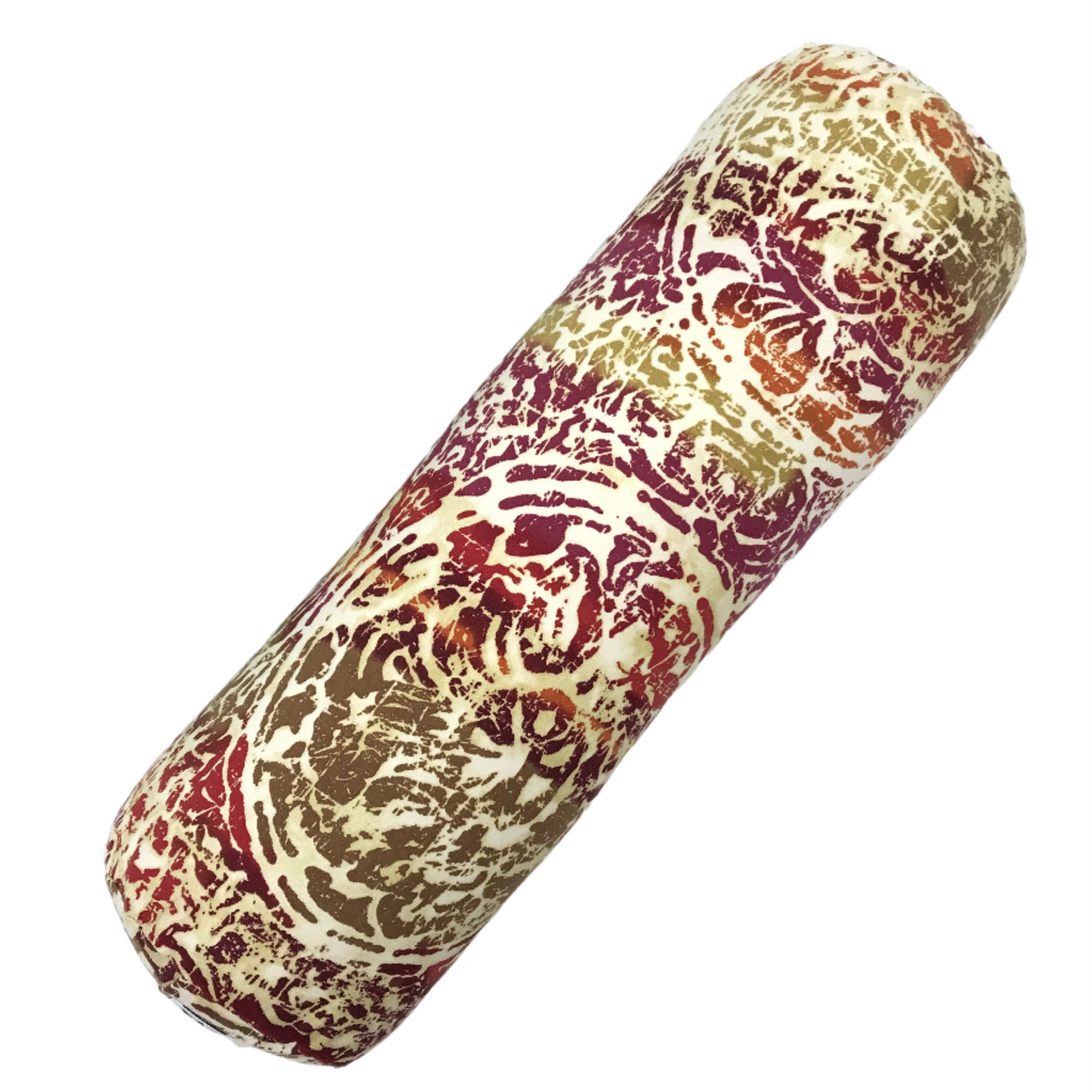 multi colour cotton fabric round yoga bolster made in canada