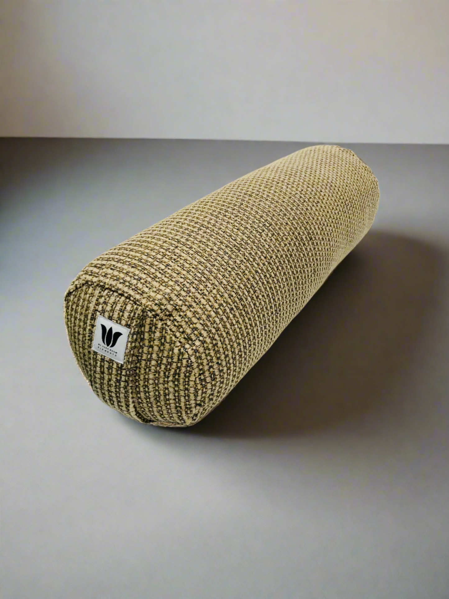 Round Yoga Bolster | Brown Tweed