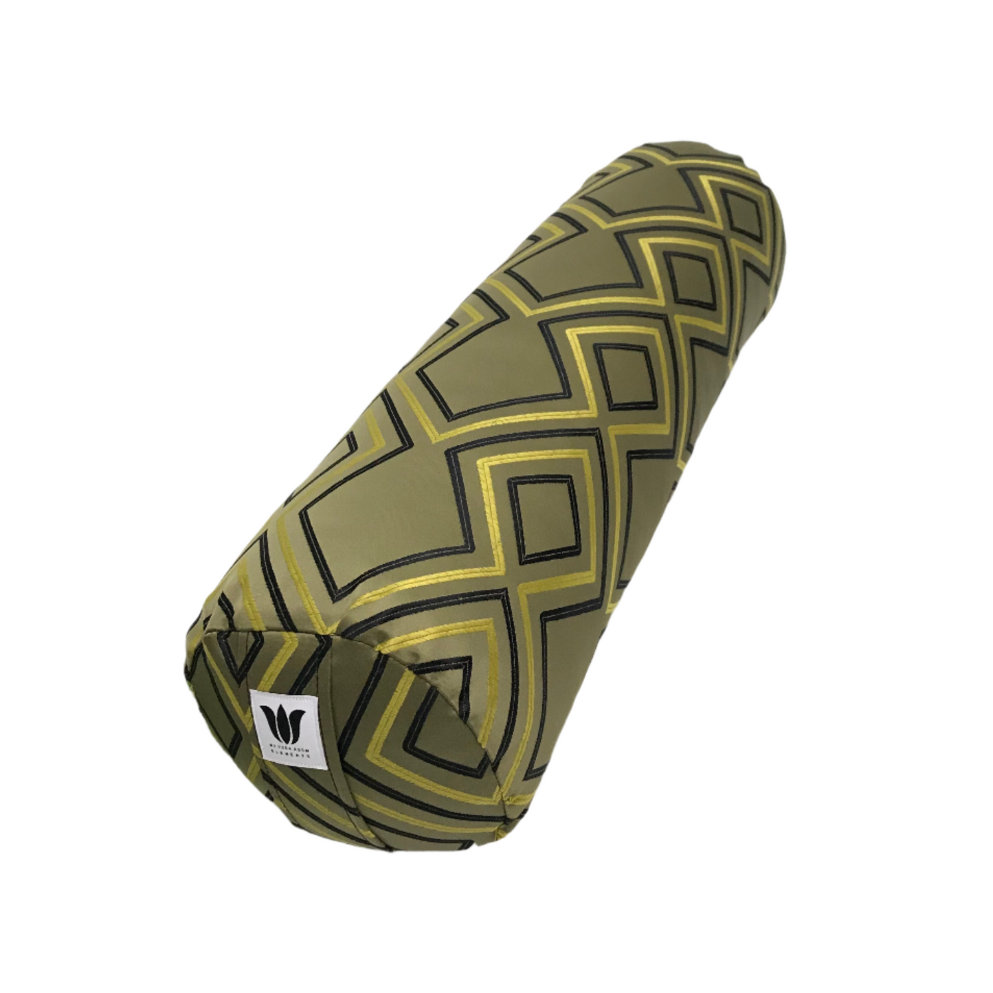 Round Yoga Bolster | Green Diamond