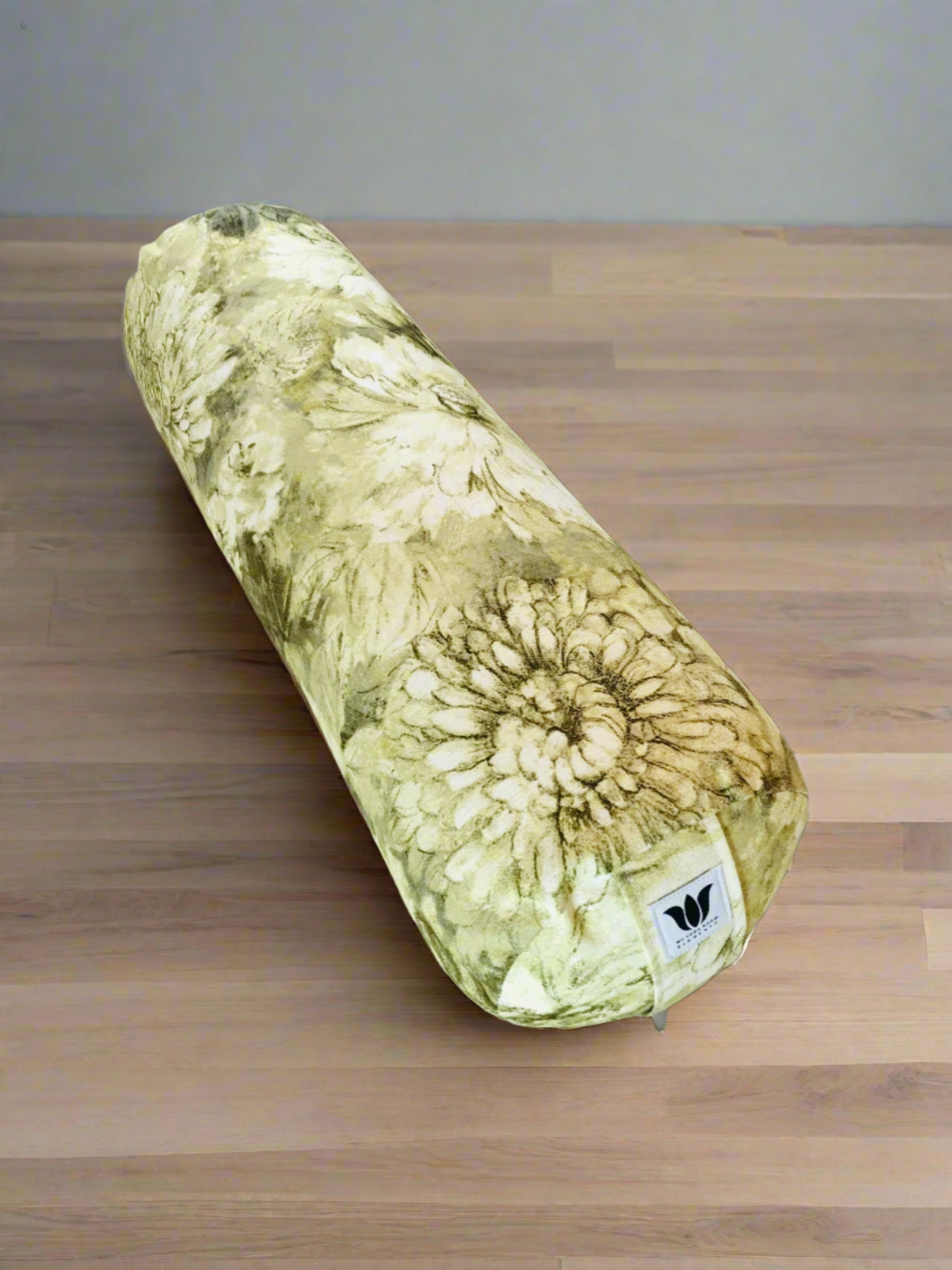 Round Yoga Bolster | Yellow Floral