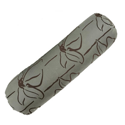 Round Yoga Bolster | Sage Brown Linen