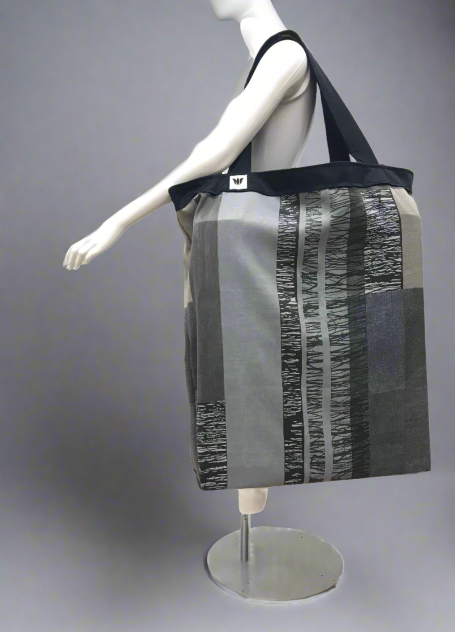 Yoga Tote | Blue Grey Modern