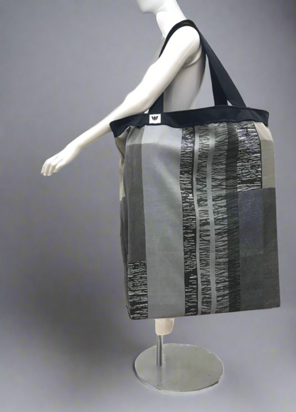 Yoga Tote | Blue Grey Modern