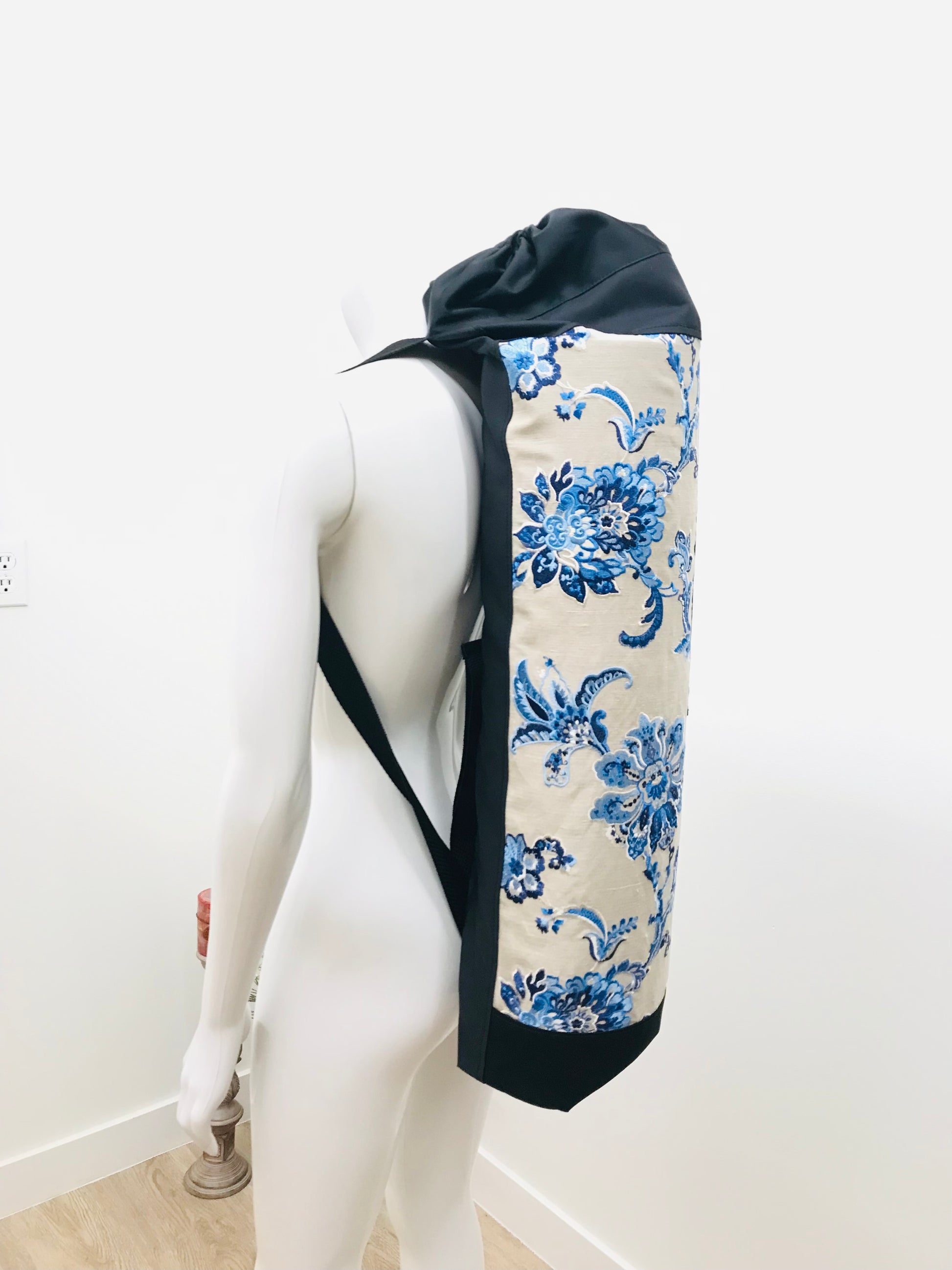 FBB Yoga Mat Carrier Bag Floral Mandala Yoga Bag With Outer Zipped
